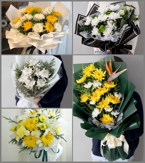 山西晋中灵石县南关镇湾立村白事花束代送